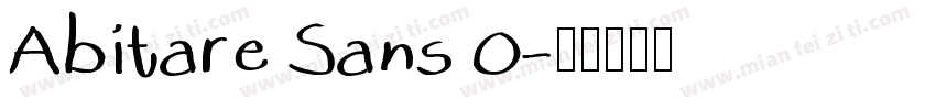 Abitare Sans 0字体转换